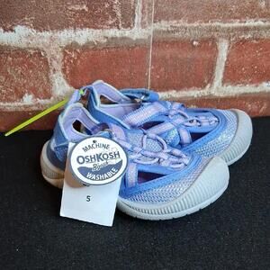 OshKosh B'Gosh Baby Shoes Toddler Girls Size 5 Periwinkle Blue Purple Mayla-G